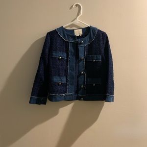 Kaye spade denim tweed jacket